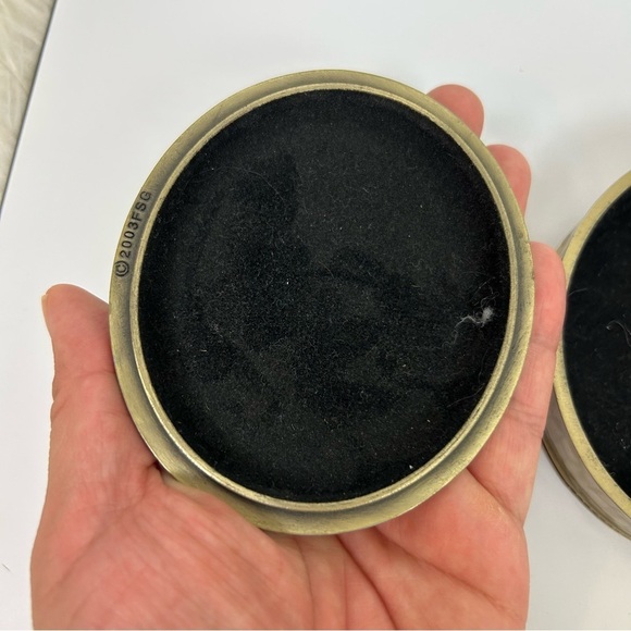 FSG Victorian Lady Enameld Trinket Box handmade - Picture 6 of 12